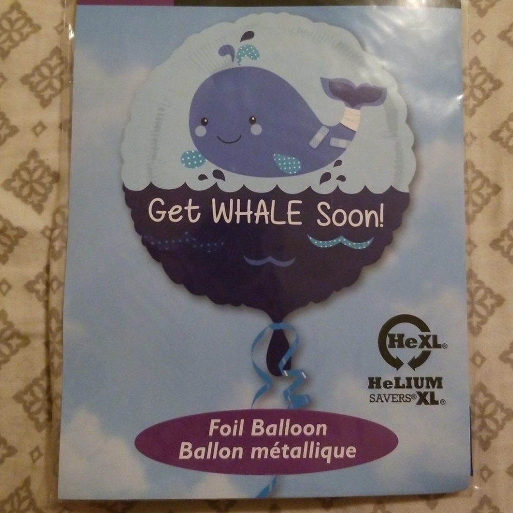 🔴 Get Whale Soon Foil Balloon